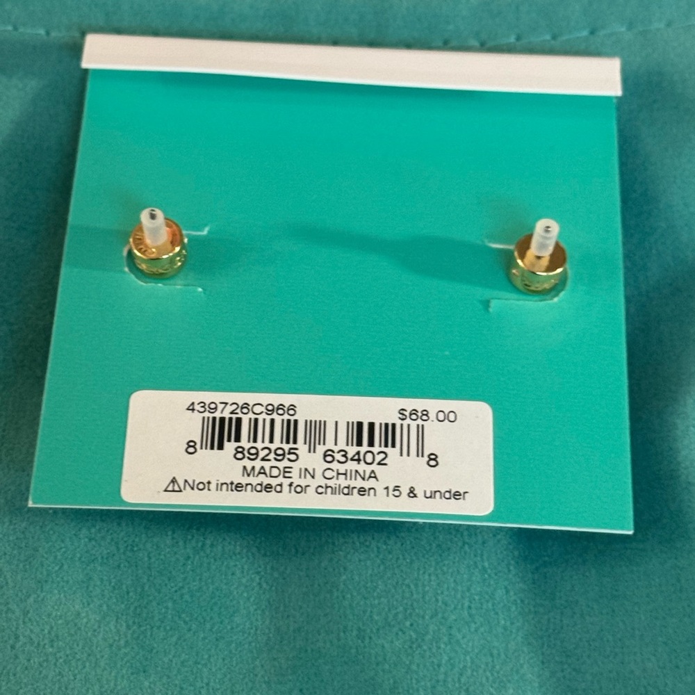 NWT KURT GEIGER Eagle HEAD RAINBOW  CRYSTAL EARRINGS! - Picture 5 of 6